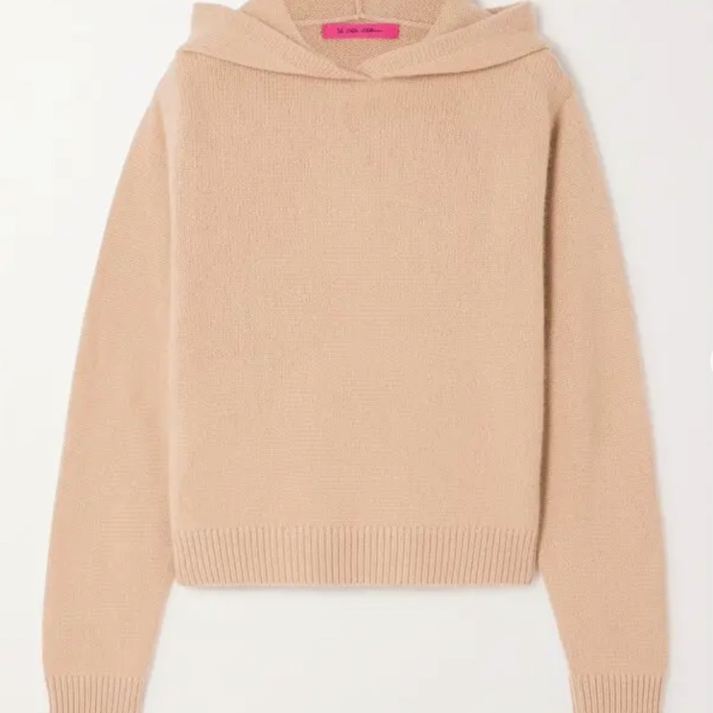 $1190 NWT The Elder Statesman Cropped Cashmere Hoodie - Size L